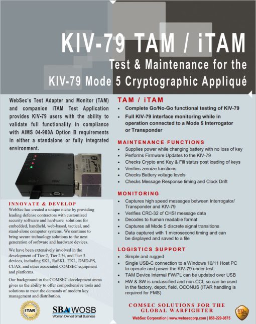 KIV-79 TAM / iTAM Info Sheet